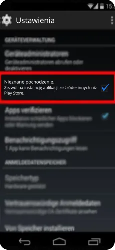 Zezwól na instalację VOX