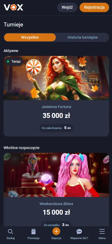 Trwające konkursy i zawody