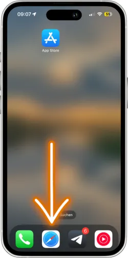 Safari-Browser auf dem iPhone öffnen