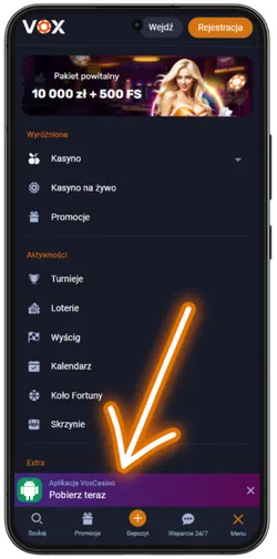 Link do pobrania aplikacji VOX