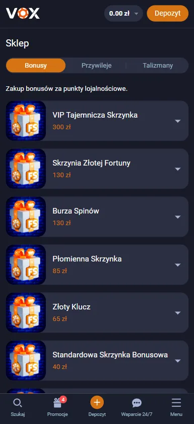 Wymiana punktów na nagrody