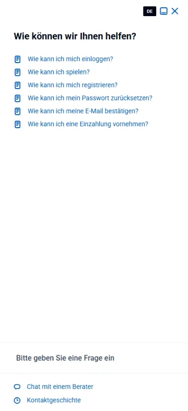 Vox Casino Kundenservice-Support