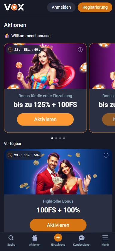 Vox Laufende Bonusangebote