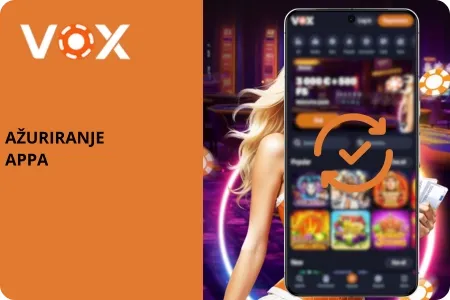 Ažuriranje aplikacije VOX casino