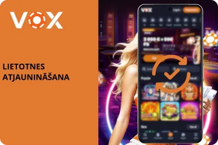 VOX kazino lietotnes atjaunināšana