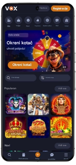 web stranica VOX casino